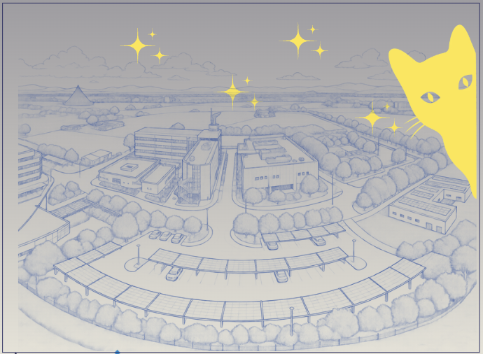 Illustration de la zone de recherche de Tor Vergata à Rome.